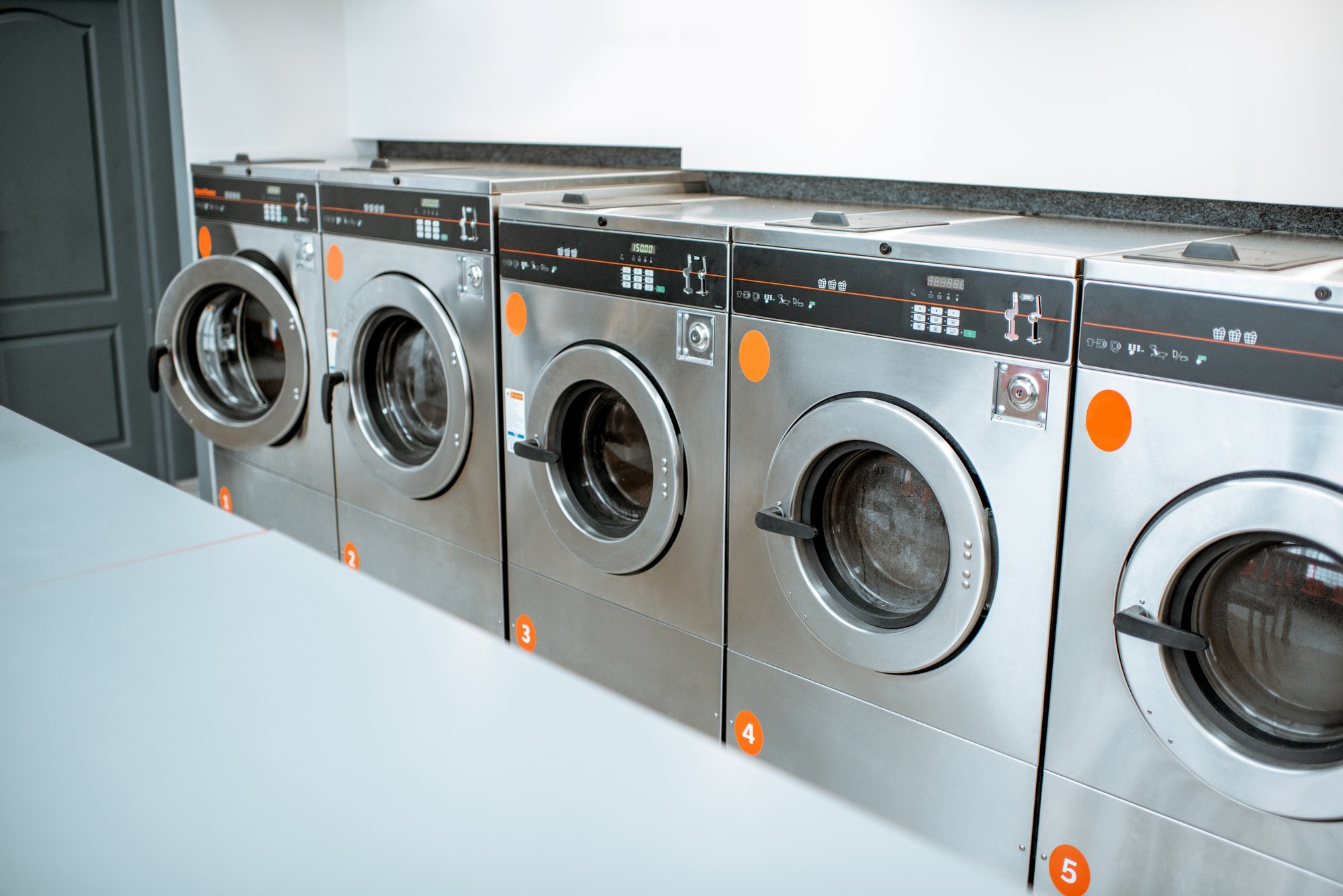 Washing machines in the laundry